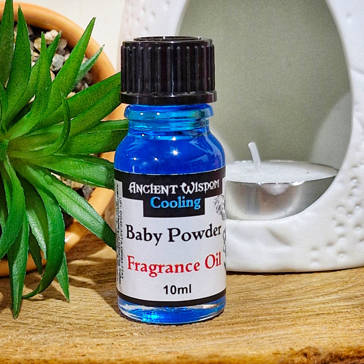A 10ml bottle of baby powder fragrance oil 