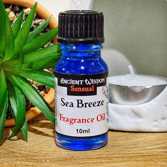 A 10ml bottle of sea breeze fragrance oil 