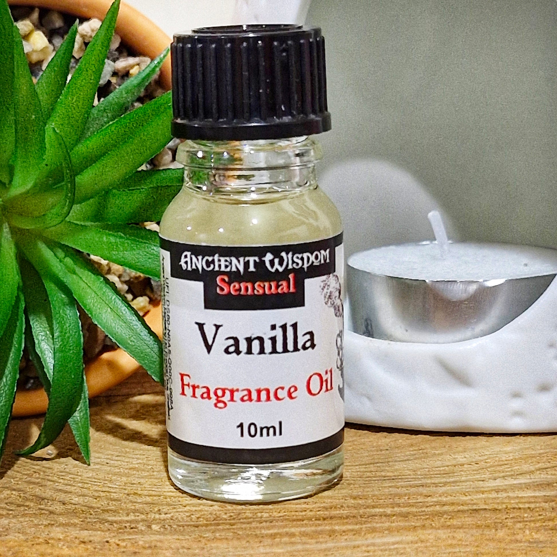 A 10ml bottle of vanilla fragrance oil 